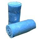 Rollos de fibra de Poliester azul y blanco